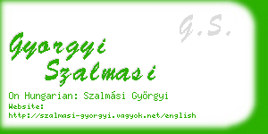 gyorgyi szalmasi business card