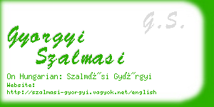 gyorgyi szalmasi business card